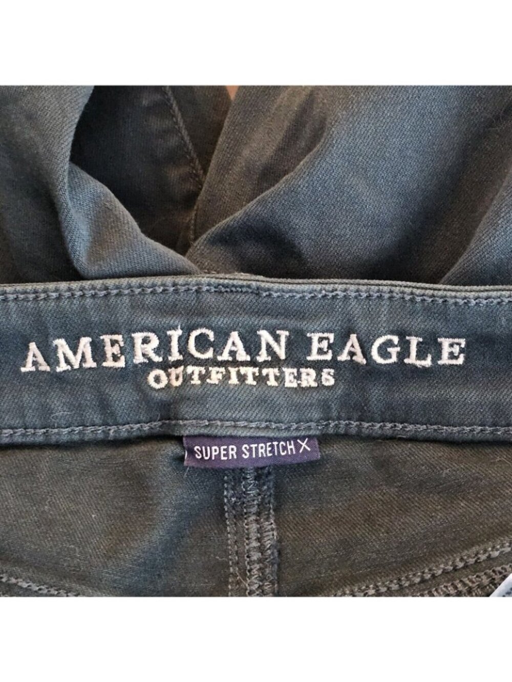 American Eagle Jegging Jeans Womens Size 4 Green Ne(x)t Level Stretch Hi Rise - Picture 5 of 12